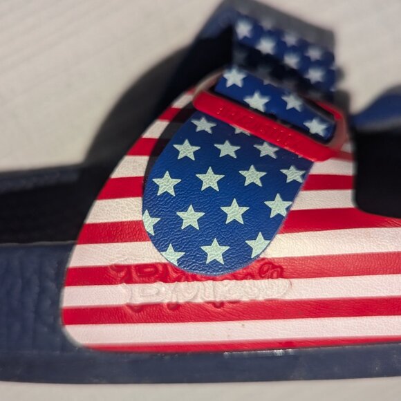 Red White and Blue American Flag Birkenstocks US 7.5-8 - Picture 5 of 12